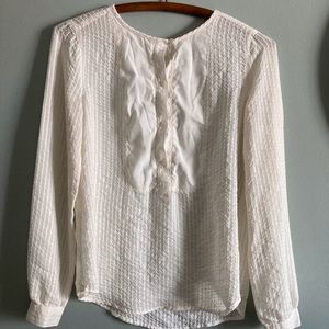 LOFT Tuxedo Blouse